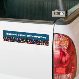 Autocollant De Voiture I Soutien aux infrastructures humaines