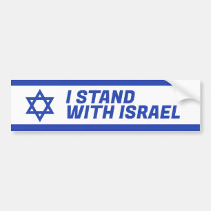 Autocollant De Voiture I Stand with Israel