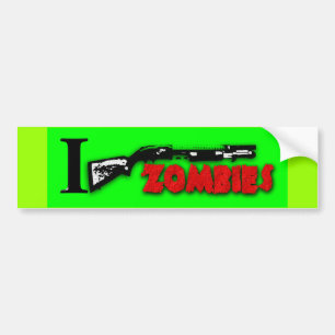 AUTOCOLLANT DE VOITURE I ZOMBIS DE FUSIL DE CHASSE
