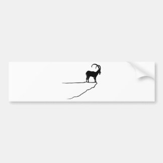 Autocollant De Voiture ibex capricorn steinbounboat goungoat sheep