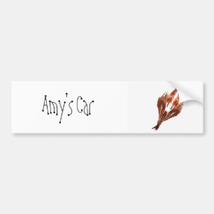 Autocollant De Voiture icône de logo de plume, la voiture d'Amy