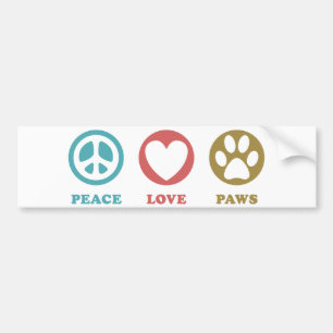 Autocollant De Voiture Icônes rondes Peace Lows Bumper Sticker