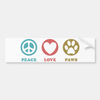 Autocollant De Voiture Icônes rondes Peace Lows Bumper Sticker