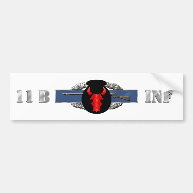 Autocollant De Voiture Identification de l'INFANTERIE 11B (Devant)
