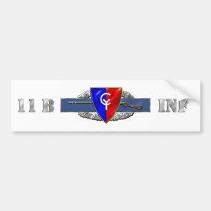 Autocollant De Voiture Identification de l'INFANTERIE 11B trente-huitième