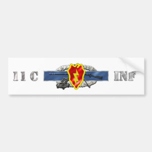 Autocollant De Voiture Identification de l'INFANTERIE 11C 25ème
