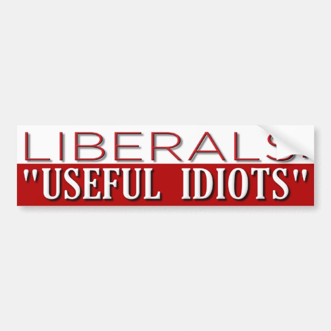 Autocollant De Voiture Idiots utiles (Devant)