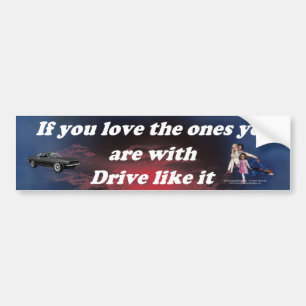 Autocollant De Voiture If_You_Love_the_Ones_blue_red_cloud