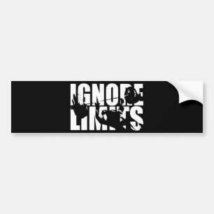 Autocollant De Voiture Ignorer les limites - Appuyer sur banc - Motivatio