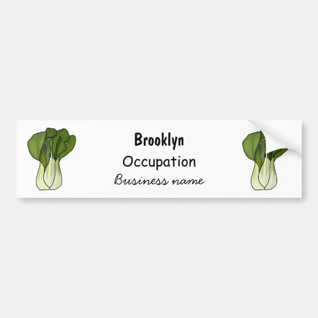 Autocollant De Voiture Illustration de Bok choy (Devant)