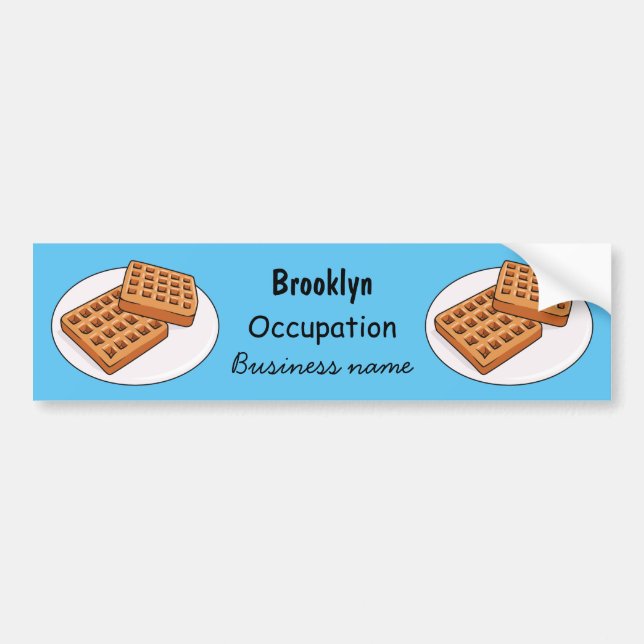 Autocollant De Voiture Illustration de gaufre (Devant)