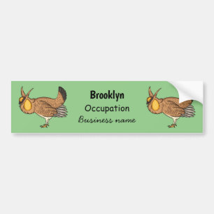 Autocollant De Voiture Illustration de la bande dessinée de poulet de pra