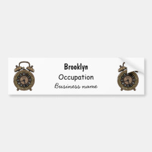 Autocollant De Voiture Illustration de l'horloge d'alarme