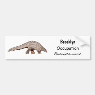 Autocollant De Voiture Illustration de Pangolin