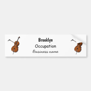 Autocollant De Voiture Illustration de violoncelle