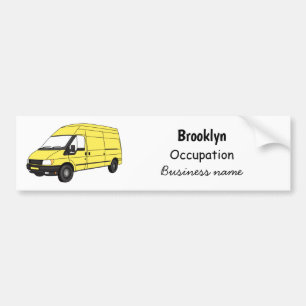 Autocollant De Voiture Illustration du fourgonnette de livraison