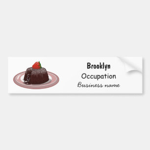 Autocollant De Voiture Illustration du gâteau de lave au chocolat