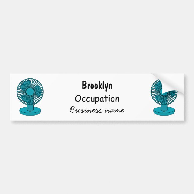 Autocollant De Voiture Illustration du ventilateur (Devant)