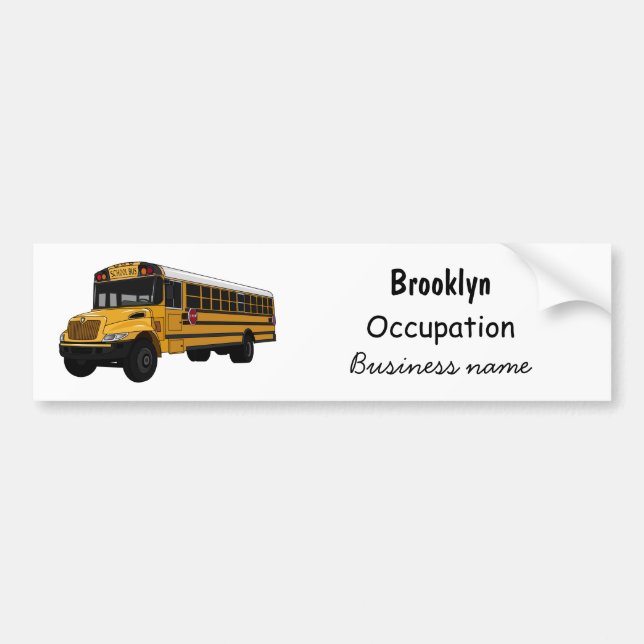 Autocollant De Voiture Illustration d'un autobus scolaire (Devant)