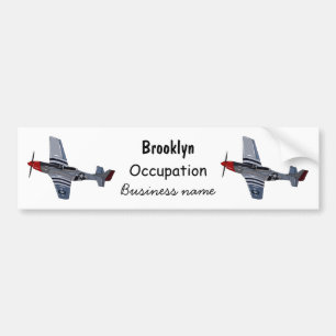 Autocollant De Voiture Illustration d'un avion de chasse-bombardier