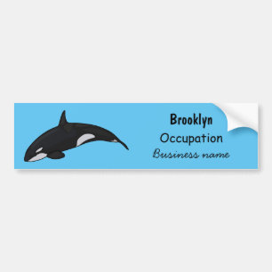 Autocollant De Voiture Illustration d'une baleine tueuse