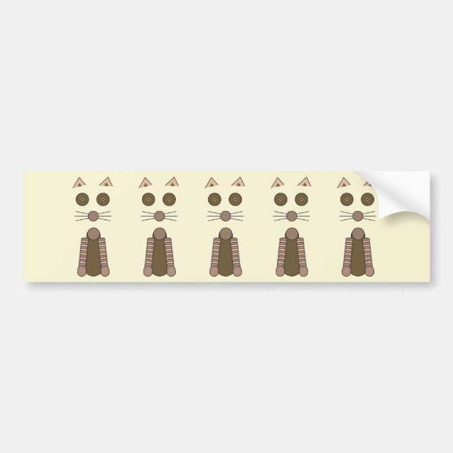 Autocollant De Voiture Illustration graphique CAT Tabby (Devant)