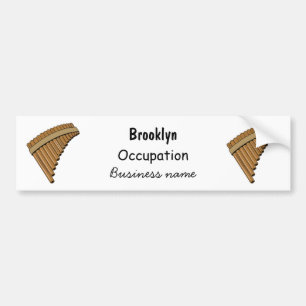 Autocollant De Voiture Illustration Pan flûte / panpipes