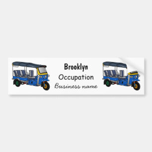 Autocollant De Voiture Illustration Tuk tuk