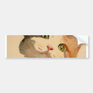 Autocollant De Voiture I'm All Ears : Calico Cat Portrait