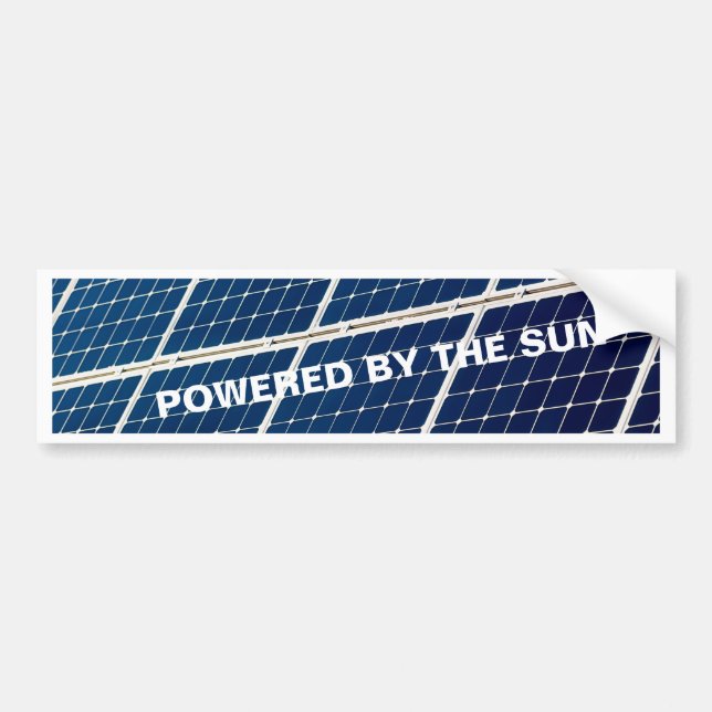 Autocollant De Voiture Image amusante d'un panneau solaire (Devant)
