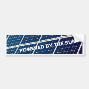 Autocollant De Voiture Image d'un panneau d'énergie solaire drôle