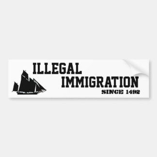 Autocollant De Voiture Immigration-Autocollant illégal