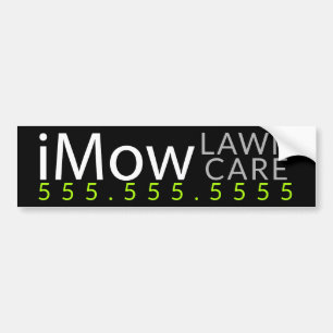 Autocollant De Voiture iMow. Coutume de aménagement de la publicité de