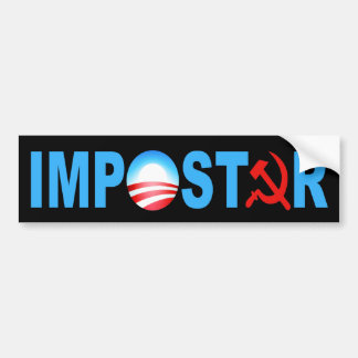 Autocollant De Voiture Imposteur d'Obama