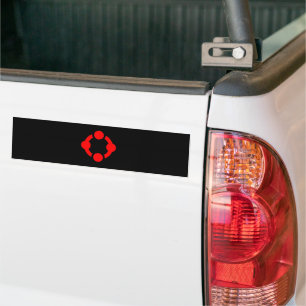 Autocollant De Voiture Indicateur de la fierté de créneau (noir)