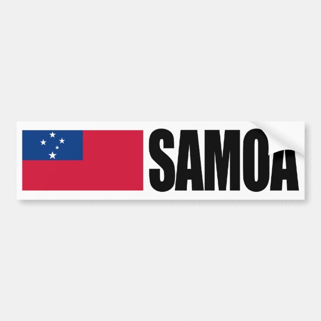 Autocollant De Voiture Indicateur Samoa (Devant)