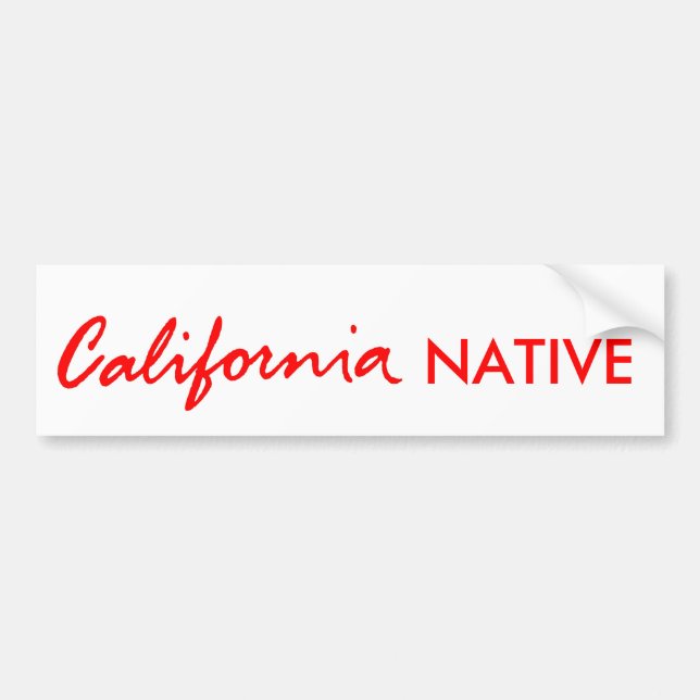 Autocollant De Voiture Indigène de la Californie (Devant)