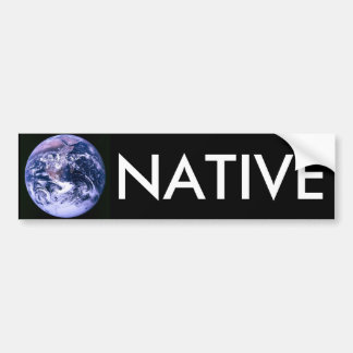 Autocollant De Voiture Indigène de la terre