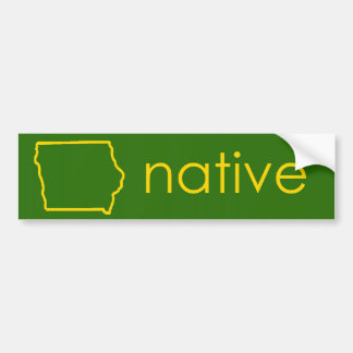 Autocollant De Voiture Indigène de l'Iowa