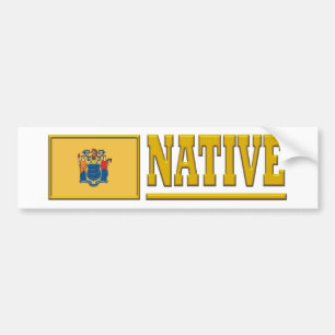 Autocollant De Voiture Indigène de New Jersey