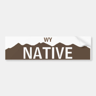 Autocollant De Voiture Indigène du Wyoming