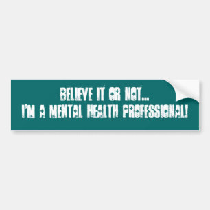Autocollant De Voiture Infirmière/docteur psychiatriques