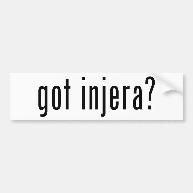 Autocollant De Voiture injera obtenu ? (Devant)
