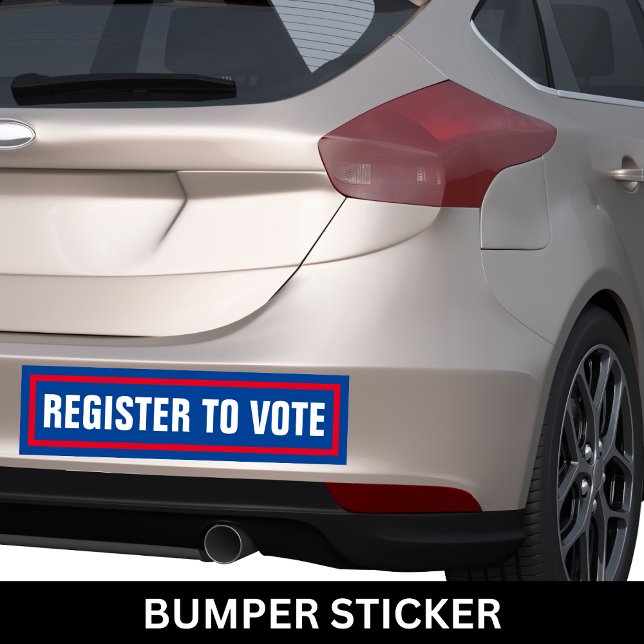 Autocollant De Voiture Inscrivez-Vous Pour Voter Pour L'Élection De 2024 (Register To Vote For 2024 Election Bumper Sticker)