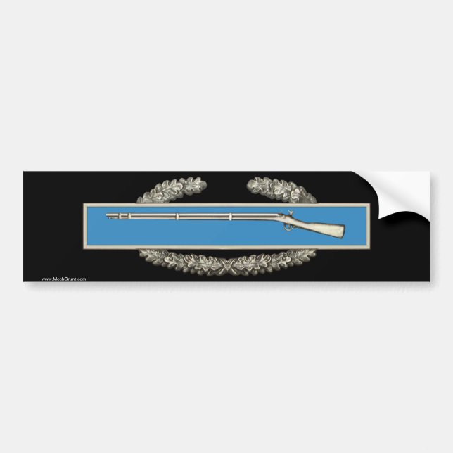 Autocollant De Voiture Insigne de soldat d'infanterie de combat (Devant)