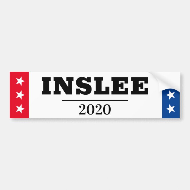 AUTOCOLLANT DE VOITURE INSLEE 2020 (Devant)