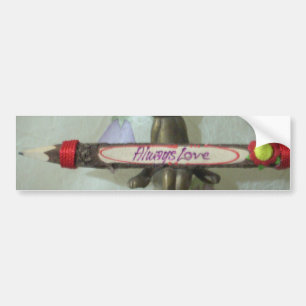 Autocollant De Voiture Inspirational Rabbit : Always Love Sign Art Print