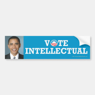 Autocollant De Voiture Intellectuel d'autocollant de Pro-Obama