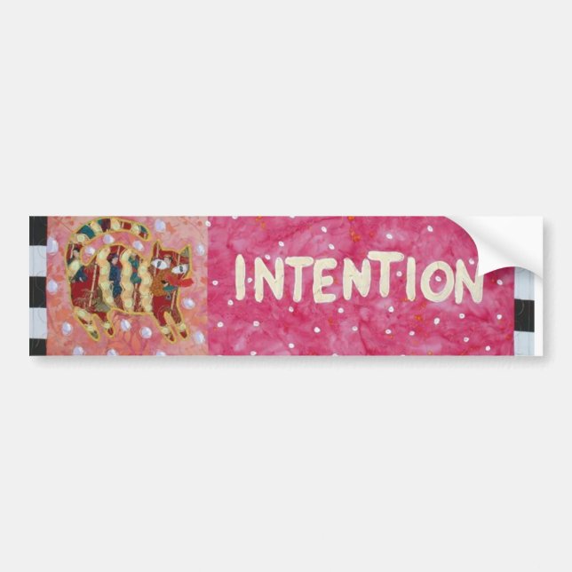 Autocollant De Voiture Intention (Devant)