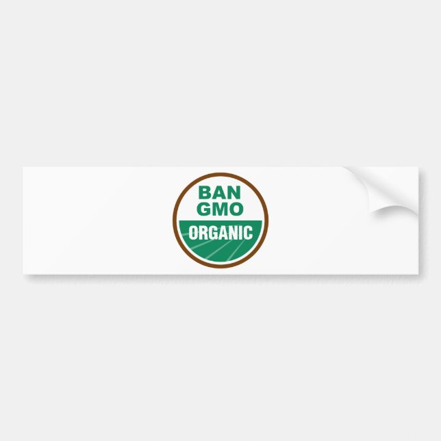 Autocollant De Voiture Interdiction GMO organique (Devant)